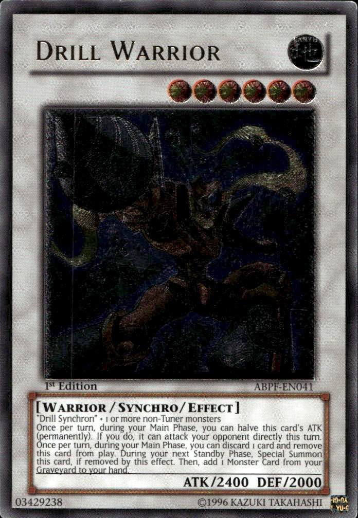 Drill Warrior 1st Ed Ultimate ABPF-EN041 Yu-Gi-Oh!